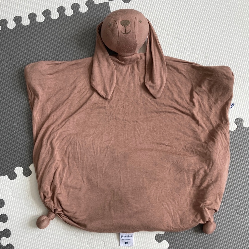 Gunamuna Brown Bunny Lovey Blanket